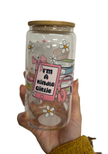 I'm A Kindle Girlie - Glass Tumbler With Straw
