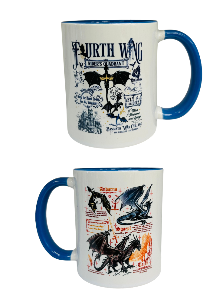 Fourth Wing Inspired Cup – Double Sided (Blue)